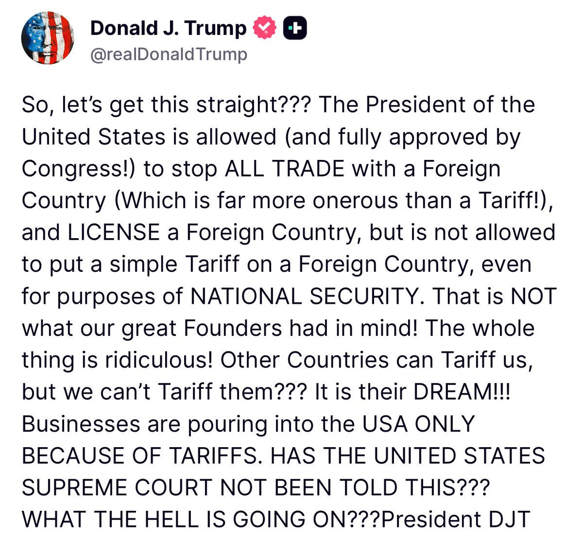 Trump Criticizes Supreme Court Over Tariff Case Decision