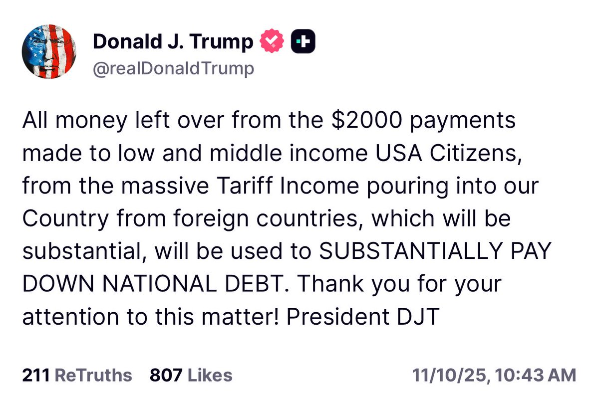 Trump Announces Tariffs Will Help Pay Off National Debt