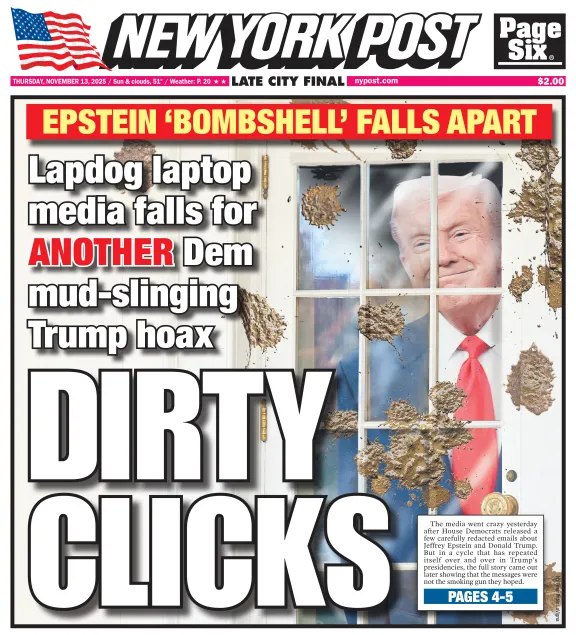 New York Post Cover Criticizes Democrats as "IDIOTS
