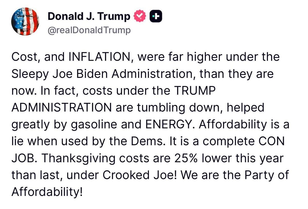Trump Claims Thanksgiving Costs Are 25% Lower Under His Leadership