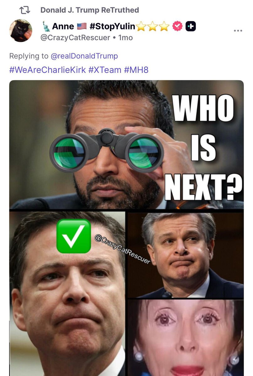 Trump Reposts About Arresting Deep State Officials, Targets Wray and Pelosi