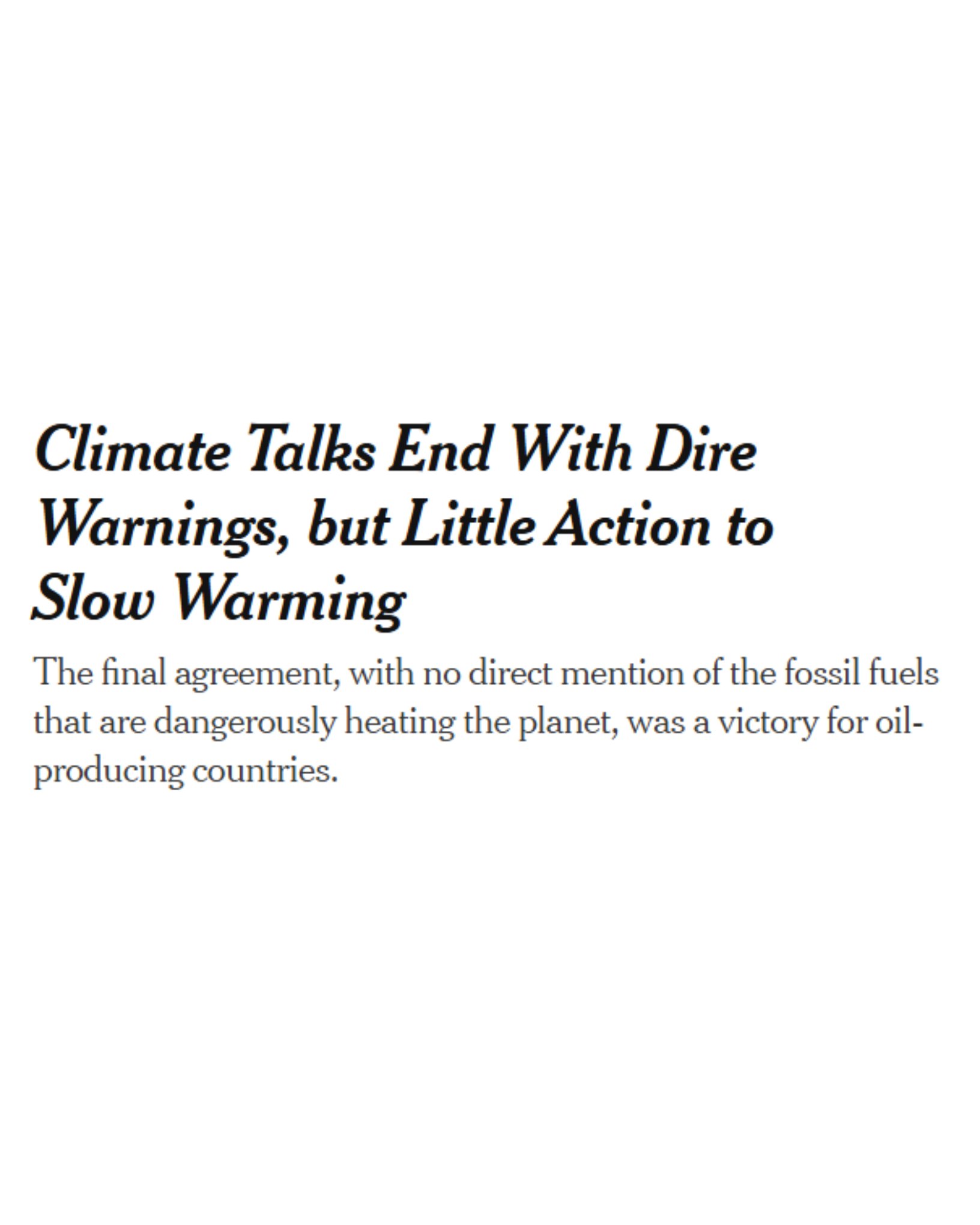 COP30 Climate Summit Concludes Without Addressing Fossil Fuels